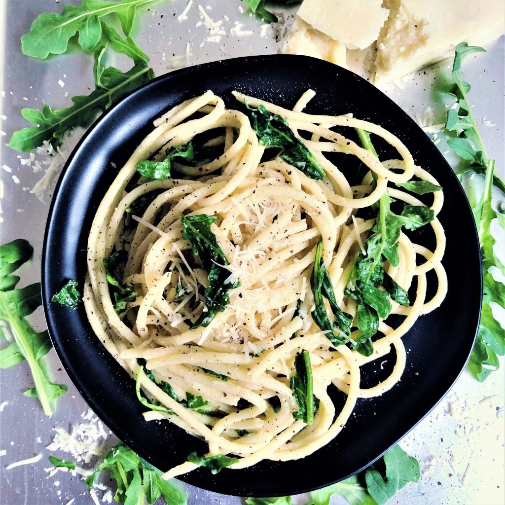 Cacio e Pepe with Arugula Plum Street Collective