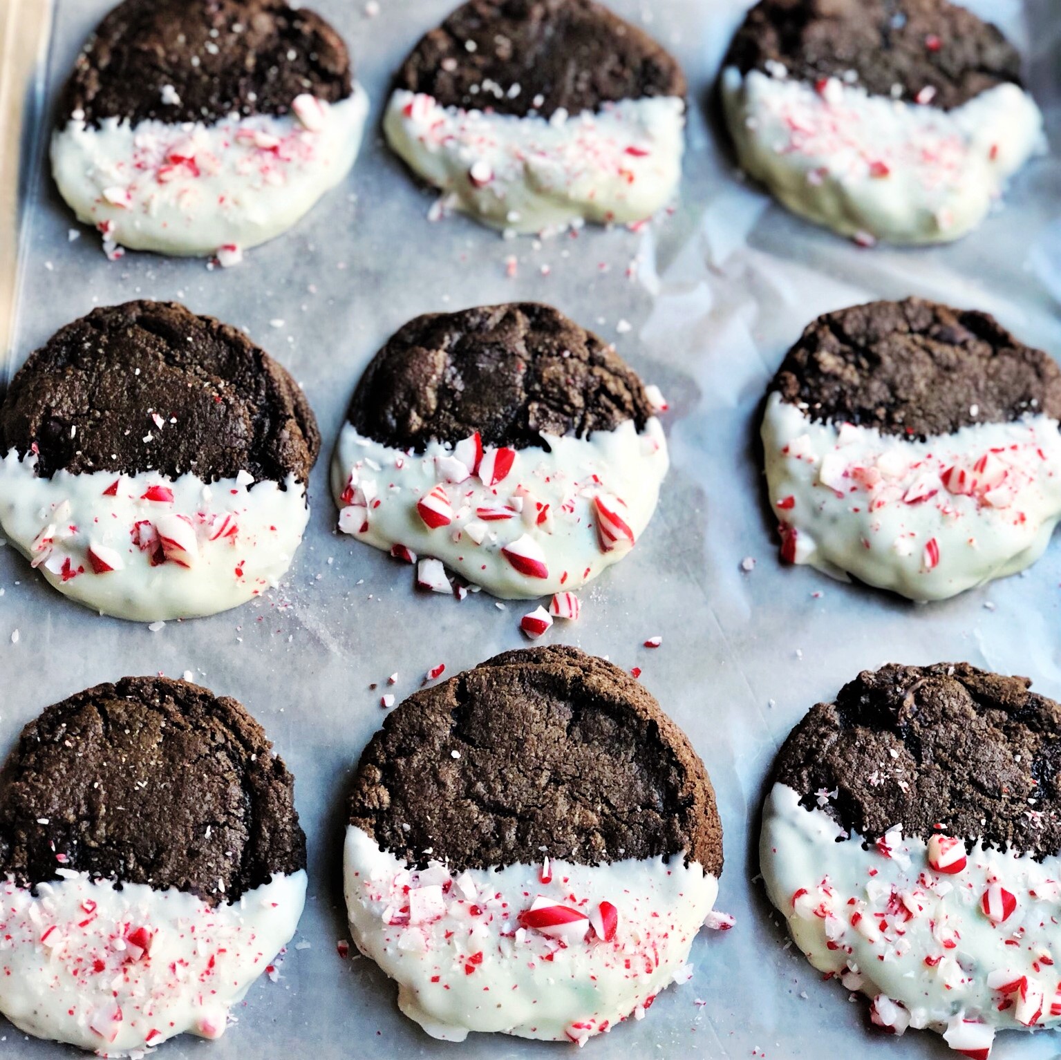 Chocolate Chocolate Peppermint Cookies - Plum Street Collective