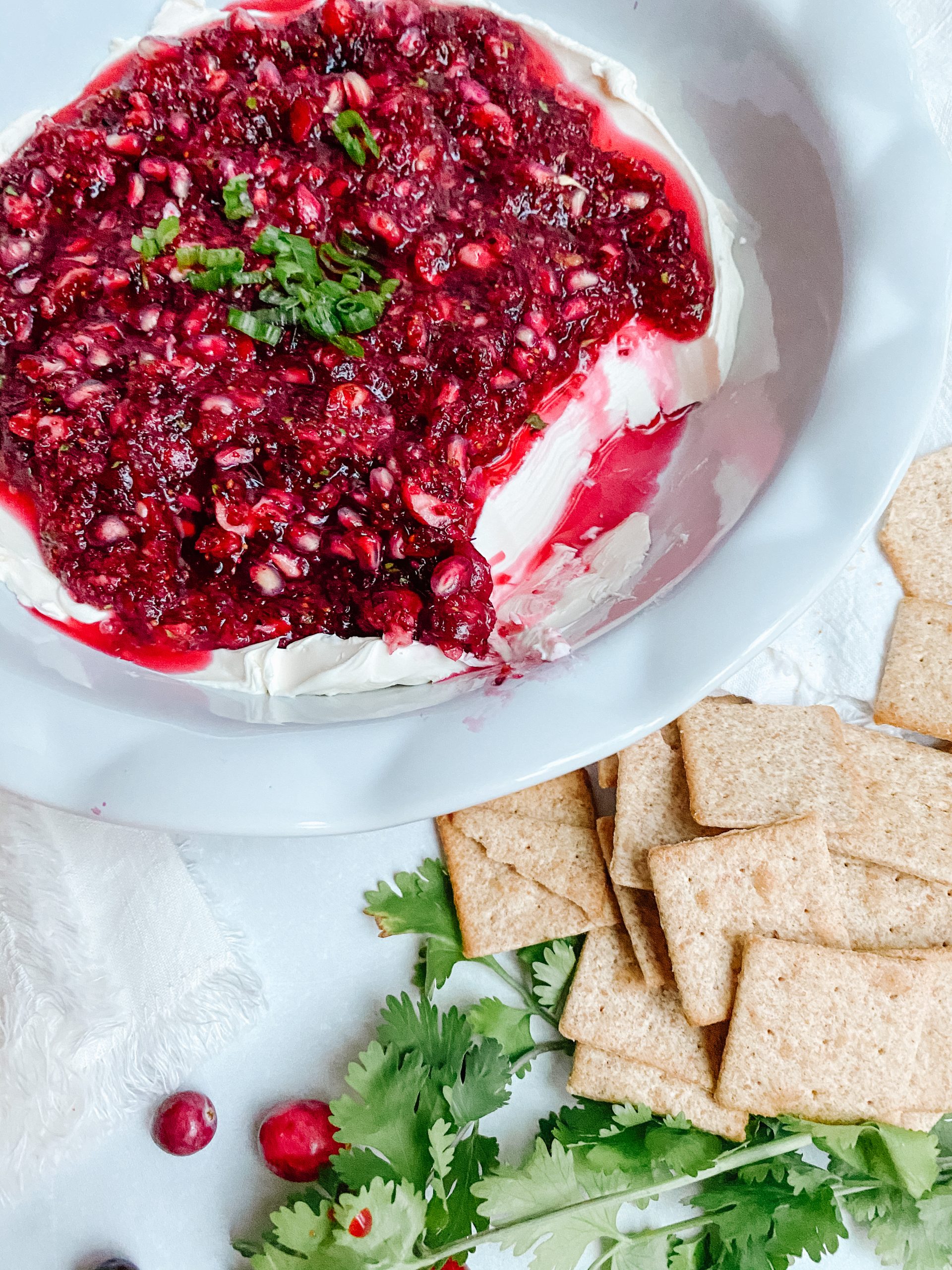 Cranberry Pomegranate Cream Cheese Dip Plum Street Collective