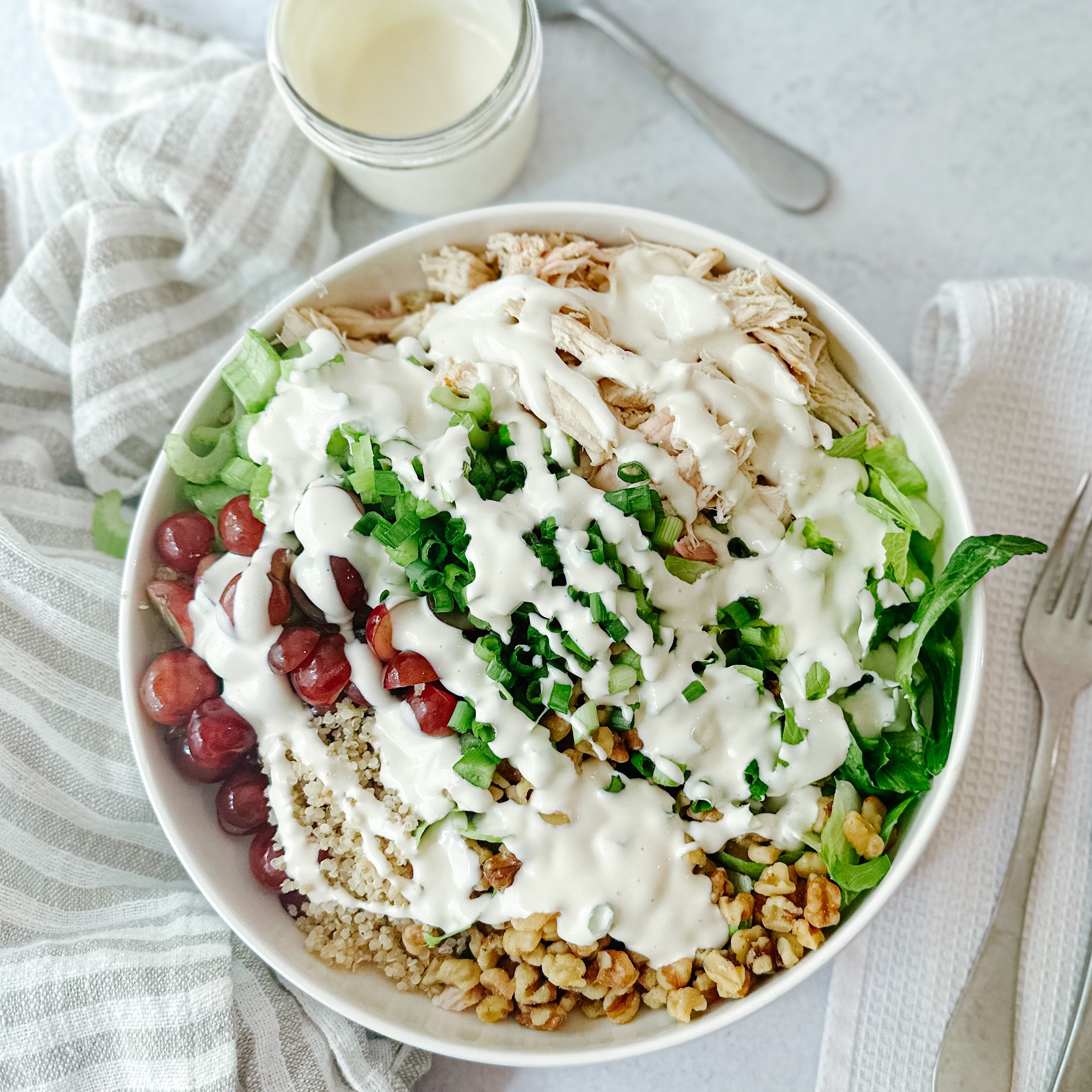 Waldorf Chicken Salad with Quinoa - Plum Street Collective