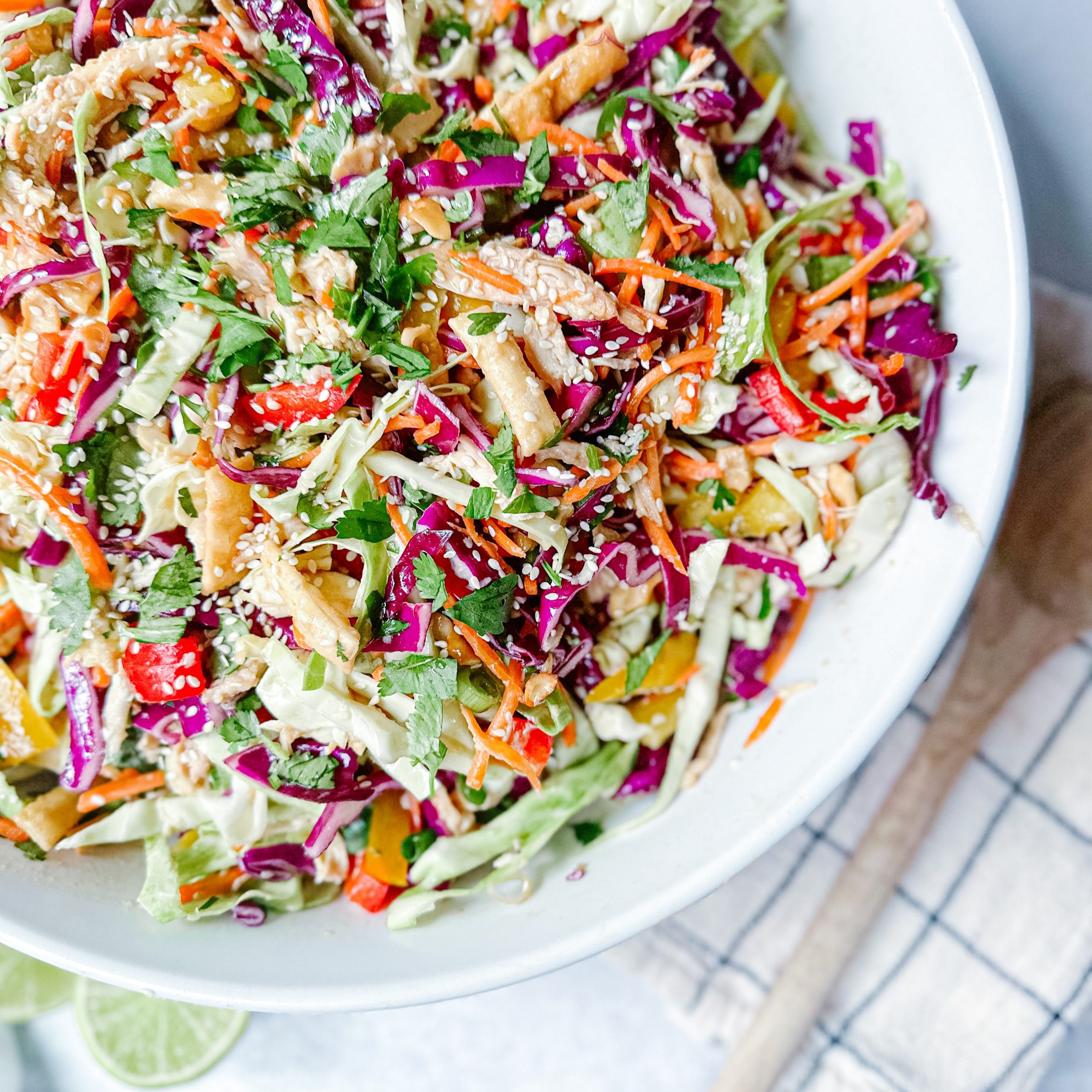 green salad with ginger dressing Crunchy Greens With Carrot-Ginger Dressing